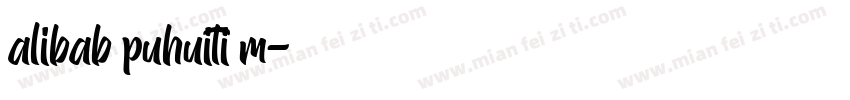 alibab puhuiti m字体转换